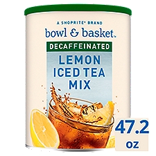 Bowl & Basket Decaffeinated, Lemon Iced Tea Mix, 47.2 Ounce