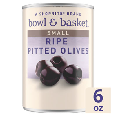 Bowl & Basket Small Ripe Pitted Olives, 6 oz, 6 Ounce