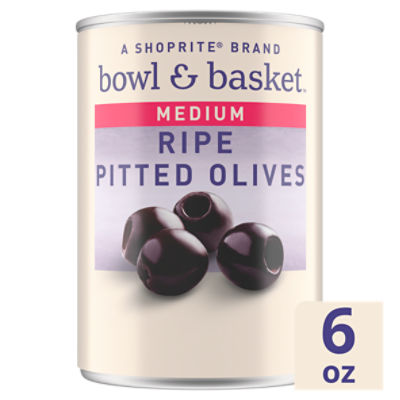 Bowl & Basket Medium Ripe Pitted Olives, 6 oz