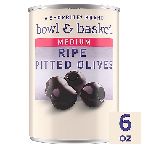Bowl & Basket Medium Ripe Pitted Olives, 6 oz