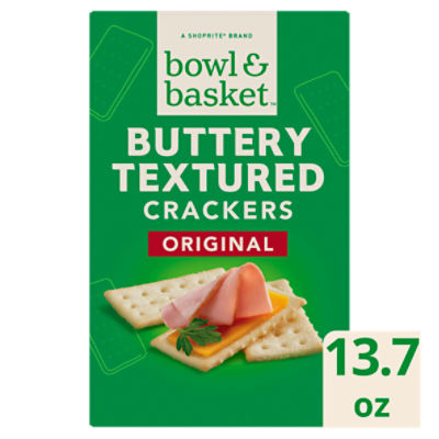 Bowl & Basket Original Buttery Textured Crackers, 13.7 oz, 13.7 Ounce
