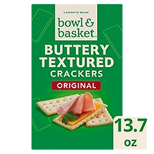 Bowl & Basket Buttery Textured Crackers, 13.7 oz, 13.7 Ounce