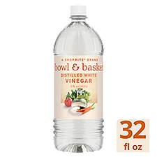 Bowl & Basket Distilled White Vinegar, 32 fl oz, 32 Fluid ounce