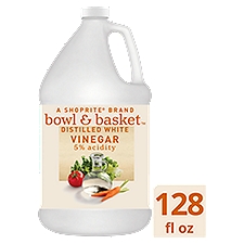Bowl & Basket Distilled White Vinegar, 128 fl oz, 128 Fluid ounce