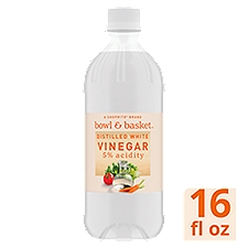 Bowl & Basket Distilled White Vinegar, 16 fl oz, 16 Fluid ounce