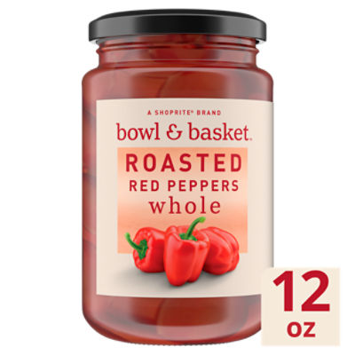 Bowl & Basket Whole Roasted Red Peppers, 12 oz