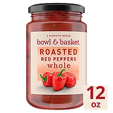 Bowl & Basket Whole Roasted Red Peppers, 12 oz, 12 Ounce