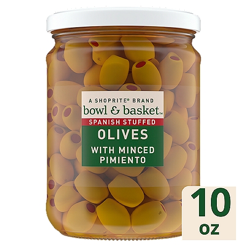 Bowl & Basket Spanish Stuffed Olives with Minced Pimiento, 10 oz