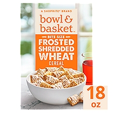 Bowl & Basket Frosted Shredded Wheat Cereal Bite Size, 18 oz, 18 Ounce