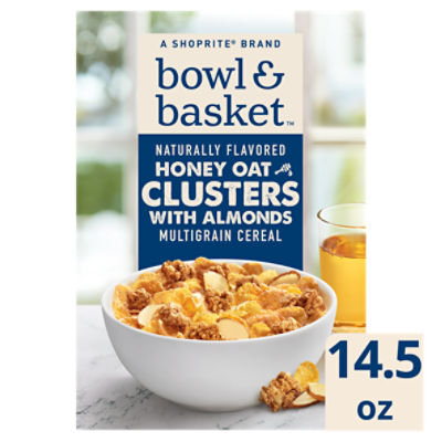 Bowl & Basket Honey Oat Clusters with Almonds Multigrain Cereal, 14.5 oz