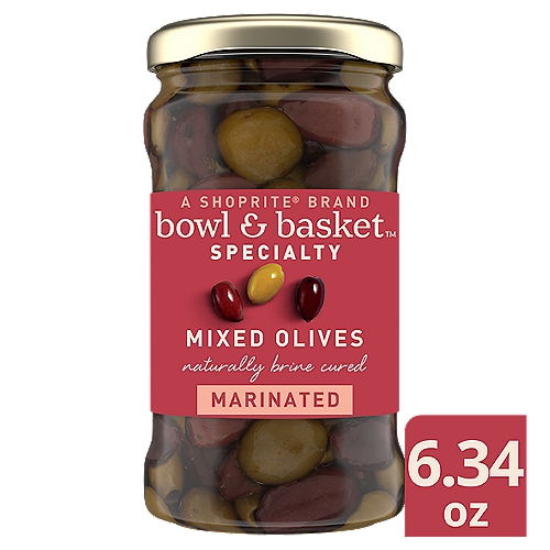 Bowl & Basket Specialty Marinated Mixed Olives, 6.34 oz