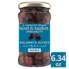 Bowl & Basket Specialty Whole Kalamata Olives, 6.34 oz, 6.34 Ounce
