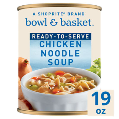 Bowl & Basket Ready To Serve Chicken Noodle Soup, 19 oz, 19 Ounce