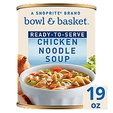 Bowl & Basket Ready To Serve Chicken, Noodle Soup, 19 Ounce