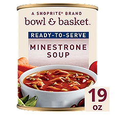 Bowl & Basket Ready-to-Serve Minestrone Soup, 19 oz, 19 Ounce