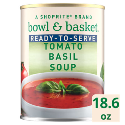 Bowl & Basket Ready-to-Serve Tomato Basil Soup, 18.6 oz, 18.6 Ounce