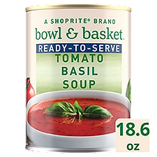 Bowl & Basket Ready-to-Serve Tomato Basil Soup, 18.6 oz, 18.6 Ounce