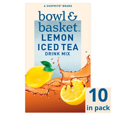 Bowl & Basket Lemon Iced Tea Drink Mix, 0.7 oz, 10 count