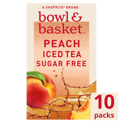 Bowl & Basket Peach Iced Tea Drink Mix, 0.07 oz, 10 count