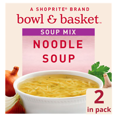 Bowl & Basket Noodle Soup Mix, 2.25 oz, 2 count, 4.5 Ounce