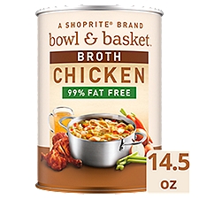 Bowl & Basket 99% Fat Free Chicken Broth, 14.5 oz, 12 oz