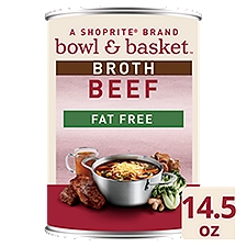 Bowl & Basket Fat Free Beef Broth, 14.5 oz, 14.5 Ounce