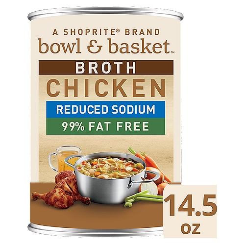Bowl & Basket Reduced Sodium 99% Fat Free Chicken Broth, 14.5 oz