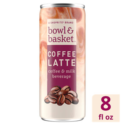 Bowl & Basket Coffee Latte Coffee & Milk Beverage, 8 fl oz, 8 Fluid ounce