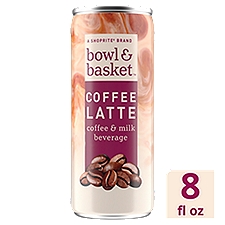 Bowl & Basket Coffee Latte Coffee & Milk Beverage, 8 fl oz, 8 Fluid ounce