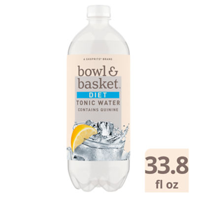 Bowl & Basket Diet Tonic Water, 33.8 fl oz