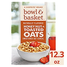 Bowl & Basket Honey Nut Toasted Oats Cereal, 12.3 oz, 12.3 Ounce