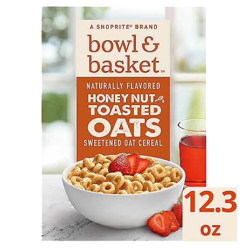Bowl & Basket Honey Nut Toasted Oats Cereal, 12.3 oz
Sweetened Oat Cereal with the Flavor of Honey & Almonds