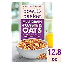 Bowl & Basket Multigrain Toasted Oats Cereal, 12.8 oz, 12.8 Ounce