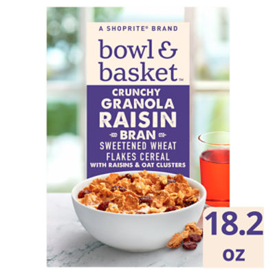 Bowl & Basket Crunchy Granola Raisin Bran, 18.2 oz, 18.2 Ounce