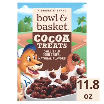 Bowl & Basket Cocoa Treats Sweetened Flavored Corn Cereal, 11.8 oz