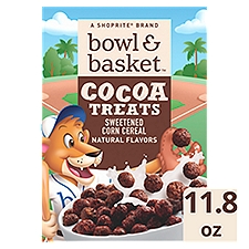 Bowl & Basket Cocoa Treats Sweetened Flavored Corn Cereal, 11.8 oz