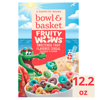Bowl & Basket Fruity Wows Sweetened Fruit Flavored Cereal, 12.2 oz, 12.2 Ounce