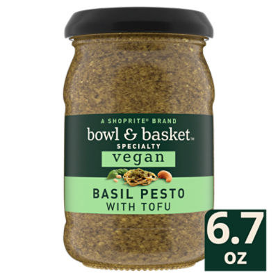 Bowl & Basket Specialty Vegan Basil Pesto with Tofu, 6.7 oz, 6.7 Ounce