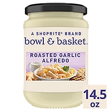 Bowl & Basket Roasted Garlic Alfredo Sauce, 14.5 oz, 14.5 Ounce