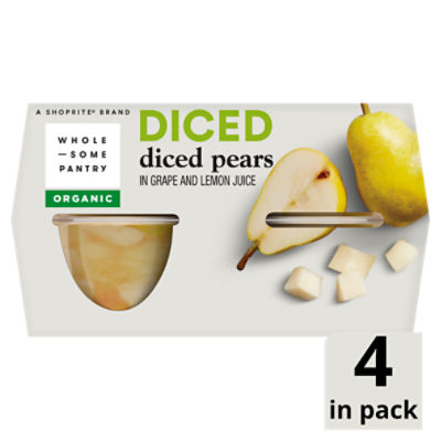 Organic Diced Pears