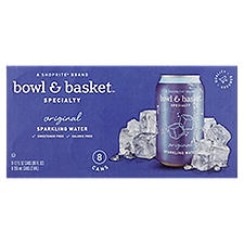Bowl & Basket Specialty Original Sparkling Water, 12 fl oz, 8 count