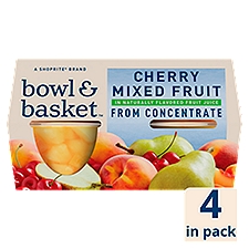 Bowl & Basket Cherry Mixed Fruit, 4 oz, 4 count