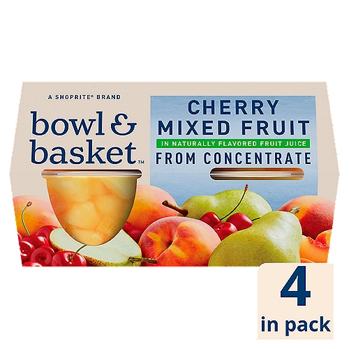 Bowl & Basket Cherry Mixed Fruit, 4 oz, 4 count