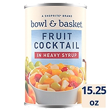 Bowl & Basket Fruit Cocktail in Heavy Syrup, 15.25 oz, 15.25 Ounce