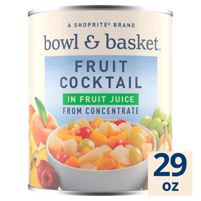 Bowl & Basket Fruit Cocktail in Fruit Juice, 29 oz, 29 Ounce