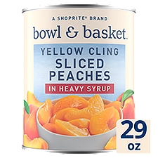 Bowl & Basket Yellow Cling Sliced Peaches in Heavy Syrup, 29 oz