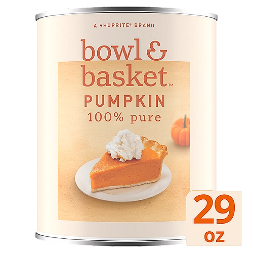 Bowl & Basket 100% Pure Pumpkin, 29 oz
