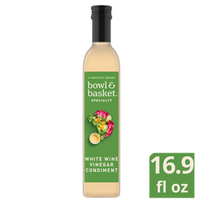 Bowl & Basket Specialty White Wine Vinegar Condiment, 16.9 fl oz