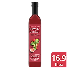 Bowl & Basket Specialty Strawberry Flavored Rosé Wine Vinegar, 16.9 fl oz