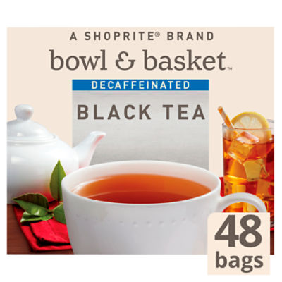 Bowl & Basket Decaffeinated Black Tea Bags, 48 count, 3.1 oz, 48 Each